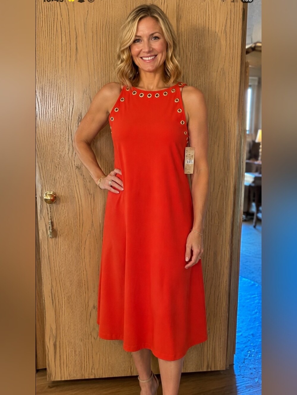 Sleeveless Red Nwt. Cremieux Dress Sz XS